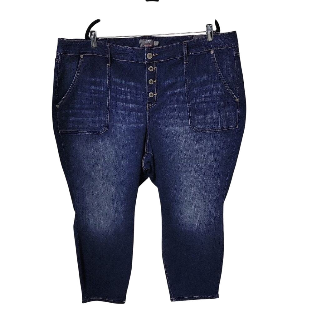Torrid Mid-Rise Skinny Jeans Womens Plus Size 26 XS Extra Short NWT